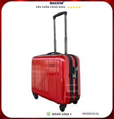 Vali cao cấp Macsim Smooire MSSM118-2a cỡ 16 inch màu đỏ - Hàng loại 1