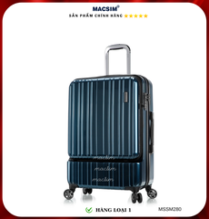 Vali cao cấp Macsim Smooire MSSM280 cỡ 20 inch màu xanh bóng - Hàng loại 1