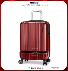 Vali cao cấp Macsim Smooire MSSM280 cỡ 20 inch màu đỏ - Hàng loại 1