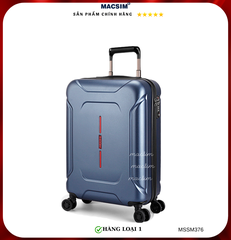 Vali cao cấp Macsim Smooire MSSM376 cỡ 20 inch / 24 inch màu blue - Hàng loại 1