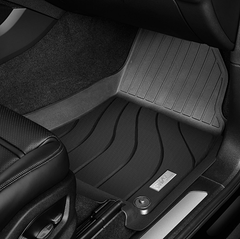 Thảm lót sàn xe ô tô  Porsche Cayenne 2010-2017 Nhãn hiệu Macsim 3W chất liệu nhựa TPE đúc khuôn cao cấp - màu đen