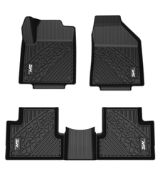 Thảm lót sàn xe ô tô  Jeep Wrangler Rubicon 2013-2018 Nhãn hiệu Macsim 3W chất liệu nhựa TPE đúc khuôn cao cấp - màu đen