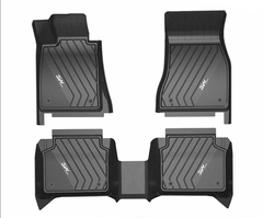 Thảm lót sàn xe ô tô  BMW X7 2018- đến nay nhãn hiệu Macsim 3W - chất liệu nhựa TPE đúc khuôn cao cấp - màu đen