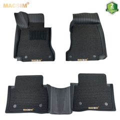 Thảm lót sàn ô tô TPE Mercedes E 2009 - 2023 Macsim 3W 2 lớp