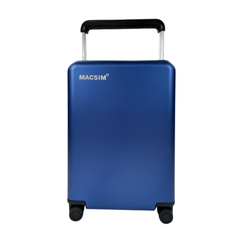 Vali tay kéo cao cấp chất liệu hợp kim nhôm nguyên khối MS1403 nhãn hiệu Macsim màu xanh Blue