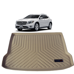 Thảm lót cốp xe ô tô Mercedes GLA 2015 - 2019 nhãn hiệu Macsim chất liệu TPV cao cấp màu be