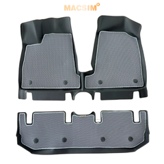 Thảm ô tô sd3 2 lớp dạng lưới lục giác Vinfast VF3 (ghi) - bề mặt cao su siêu sạch - Macsim