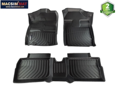 Thảm sd lót sàn xe ô tô Toyota Wigo 2017-2020 Nhãn hiệu Macsim chất liệu nhựa TPE cao cấp màu đen