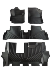 Thảm lót sàn sd xe ô tô Suzuki XL7/ Suzuki Ertigar (3 hàng ghế) Nhãn hiệu Macsim chất liệu nhựa TPE cao cấp màu đen