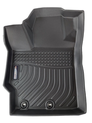 Thảm lót sàn xe ô tô Toyota Yaris 2014-2020 Nhãn hiệu Macsim chất liệu nhựa TPE cao cấp màu đen(FDW-084)