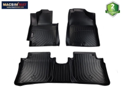 Thảm lót sàn xe ô tô  Kia Forte (2013 - 2018) chất liệu TPV thương hiệu Macsim màu đen