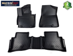 Thảm lót sàn xe ô tô Hyundai Tucson 2016- 2021 Nhãn hiệu Macsim chất liệu nhựa TPE  màu đen loại thông thường