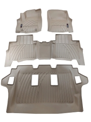 Thảm lót sàn xe ô tô Toyota Innova 2016-đến nay Nhãn hiệu Macsim chất liệu nhựa TPV  màu be(FDW-118) - 3 hàng ghế