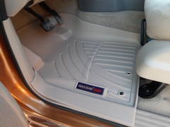 Thảm lót sàn xe ô tô Nissan Navara NP-300/EL (2015-2022) Nhãn hiệu Macsim chất liệu nhựa TPV cao cấp màu be (FDW-019)