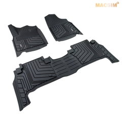 Thảm lót sàn xe ô tô Toyota Land cruiser 2010 - 2021 Nhãn hiệu Macsim chất liệu nhựa TPE cao cấp màu đen