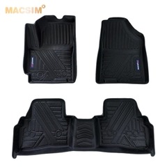 Thảm lót sàn xe ô tô Kia seltos qd 2020 - nay  Nhãn hiệu Macsim chất liệu nhựa TPV cao cấp màu đen