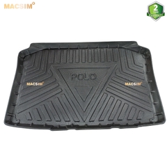 Thảm lót cốp Volkwagen Polo HB 2014-2018/ Polo MK5 2020 (qd) nhãn hiệu Macsim chất liệu tpv cao cấp màu đen