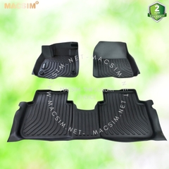 Thảm lót sàn xe ô tô 2 hàng ghế Honda CRV 2023+ ( sd ) Nhãn hiệu Macsim chất liệu nhựa TPE cao cấp màu đen