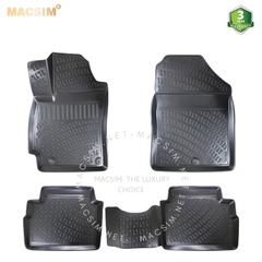 Thảm lót sàn ô tô nhựa TPU Silicon Hyundai Elantra sixth generation 2015-2020  Nhãn hiệu Macsim