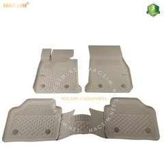 Thảm lót sàn ô tô nhựa TPE Silicon BMW 3 series  2005-2011 Beige Nhãn hiệu Macsim