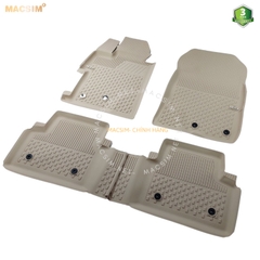 Thảm lót sàn ô tô nhựa TPE Silicon Honda Civic 2006-2012  Beige Nhãn hiệu Macsim