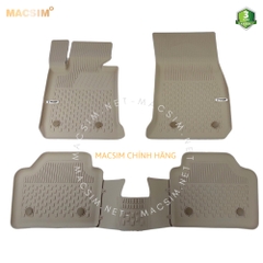 Thảm lót sàn ô tô nhựa TPE Silicon BMW 3 series 2012- 2019 Beige  Nhãn hiệu Macsim