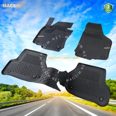 Thảm lót sàn ô tô nhựa TPE Silicon Volkswagen Scirocco Coupe 2009-2017 màu đen Nhãn hiệu Macsim