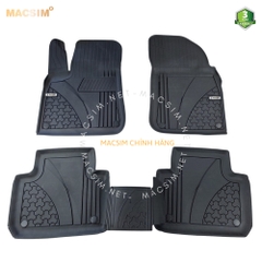 Thảm lót sàn ô tô nhựa TPE Silicon Volkswagen Touareg 2018+ Black Nhãn hiệu Macsim