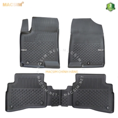 Thảm lót sàn ô tô nhựa TPE Silicon Hyundai I20  2020+ Black Nhãn hiệu Macsim