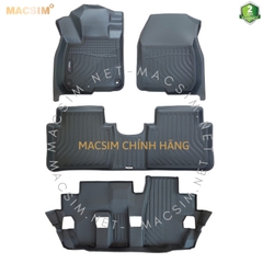 Thảm lót sàn xe ô tô Honda CRV 2017 -2022 ( sd ) 3 hàng ghế, Nhãn hiệu Macsim chất liệu nhựa TPE cao cấp màu đen