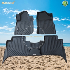 Thảm lót sàn xe ô tô Nissan Navara NP-300/EL 2015+(sd) Nhãn hiệu Macsim chất liệu nhựa TPE cao cấp màu đen