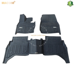 Thảm lót sàn xe ô tô  LANDROVER RANGE ROVER 2023 new nhãn hiệu Macsim 3W - chất liệu nhựa TPE đúc khuôn cao cấp - màu đen
