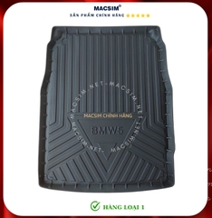 Thảm lót cốp xe ô tô qd  Vinfast Lux A 2018-đến nay nhãn hiệu Macsim chất liệu TPV cao cấp màu đen