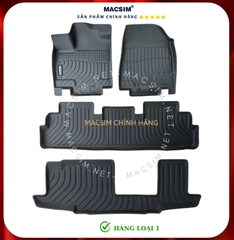 Thảm lót sàn xe ô tô Infiniti QX60 2022+ Nhãn hiệu Macsim chất liệu nhựa TPE cao cấp màu đen