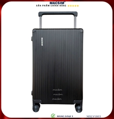 Vali hợp kim nhôm cao cấp Macsim MSLV1803 cỡ  24inches màu đen hàng loại 1