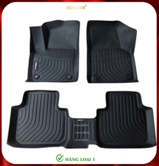 Thảm lót sàn xe ô tô Volkswagen Teramont X (sd) Nhãn hiệu Macsim chất liệu nhựa TPE cao cấp màu đen