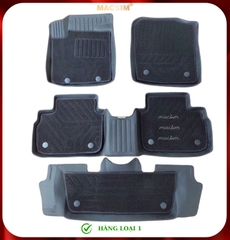 Thảm lót sàn ô tô 2 lớp cao cấp dành cho xe Toyota Veloz / Avanza 2022+ (sd2) nhãn hiệu Macsim chất liệu TPE màu đen