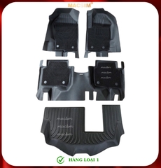 Thảm lót sàn ô tô 2 lớp cao cấp dành cho xe Ford Everest 2016-2022 (sd2) nhãn hiệu Macsim chất liệu TPE màu đen