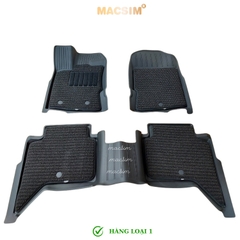 Thảm lót sàn ô tô 2 lớp cao cấp dành cho xe Ford Ranger 2022+ nhãn hiệu Macsim 3w chất liệu TPE