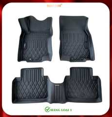 Thảm lót sàn xe ô tô NISSAN X-trail 2014-đến nay (sd) Nhãn hiệu Macsim chất liệu nhựa TPE cao cấp màu đen