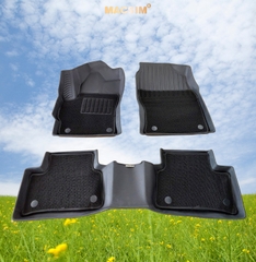 Thảm lót sàn ô tô 2 lớp cao cấp dành cho xe Toyota Cross 2020 - tới nay (sd2) nhãn hiệu Macsim chất liệu TPE màu đen