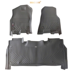 Thảm lót sàn ô tô Ram1500 CrewCab 2019- 2024 Macsim - Tpe chuẩn phom, dễ vệ sinh (Mã 01)