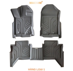 Thảm lót sàn ô tô Ford Ranger 2022+ Macsim - Tpe chuẩn phom, Sử dụng lâu dài (Mã 03)