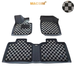 Thảm lót sàn ô tô Vinfast Vf7 Macsim – Ca rô, chuẩn phom, Dễ Vệ Sinh (Mã 03)