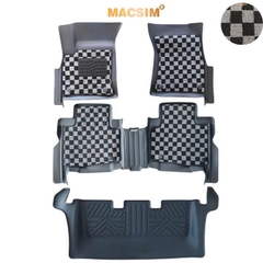 Thảm lót sàn ô tô Toyota Fortuner 2017-2025 Macsim – Ca rô, chuẩn phom, Sử dụng lâu dài (Mã 03)