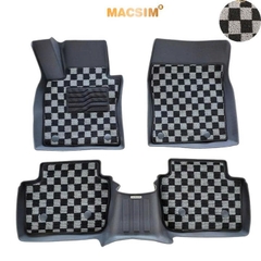 Thảm lót sàn ô tô Mazda 3 2020- nay Macsim – Ca rô, chuẩn phom, dễ vệ sinh (Mã 03)