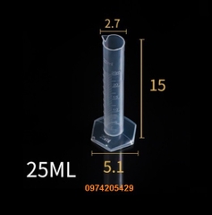 Ống đong nhựa 25ml