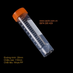 Ống ly tâm 50 ml TQ (đáy bằng)