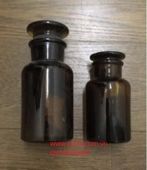 Chai thủy tinh MR nút mài 500 ml - Nâu