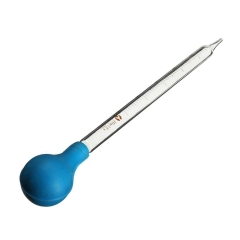Pipet thủy tinh 10ml dài 20cm và quả bóp cao su - TQ